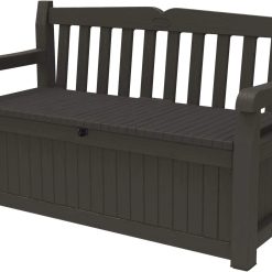 Discount Solana 70 Gal Outdoor Storage Bench for Patio and Pool Accessories