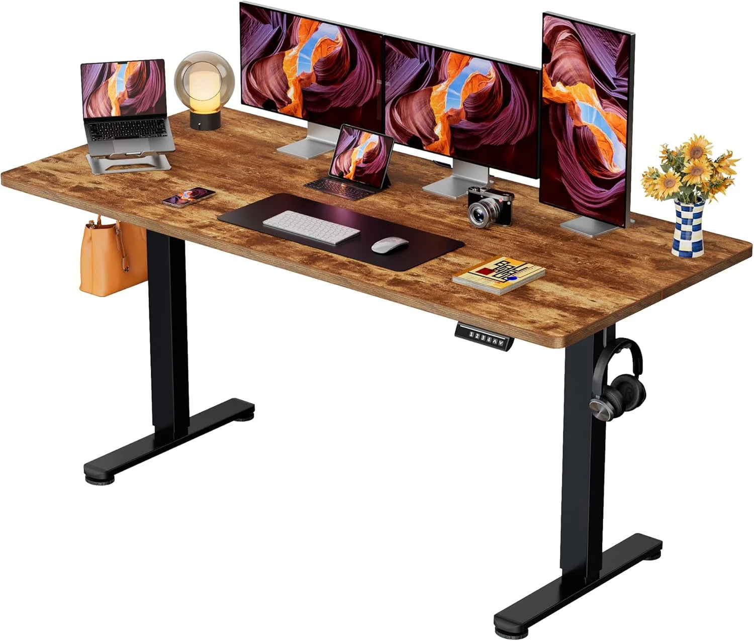 Discount Height Adjustable Electric Standing Desk, 48 x 24 Inches Sit Stand up Desk - Image 45