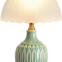 Alternative view of Discount WELAISA Table Lamps Ceramic Retro Lamp, 15. Modern Bedside Nightstand Traditional Lamps