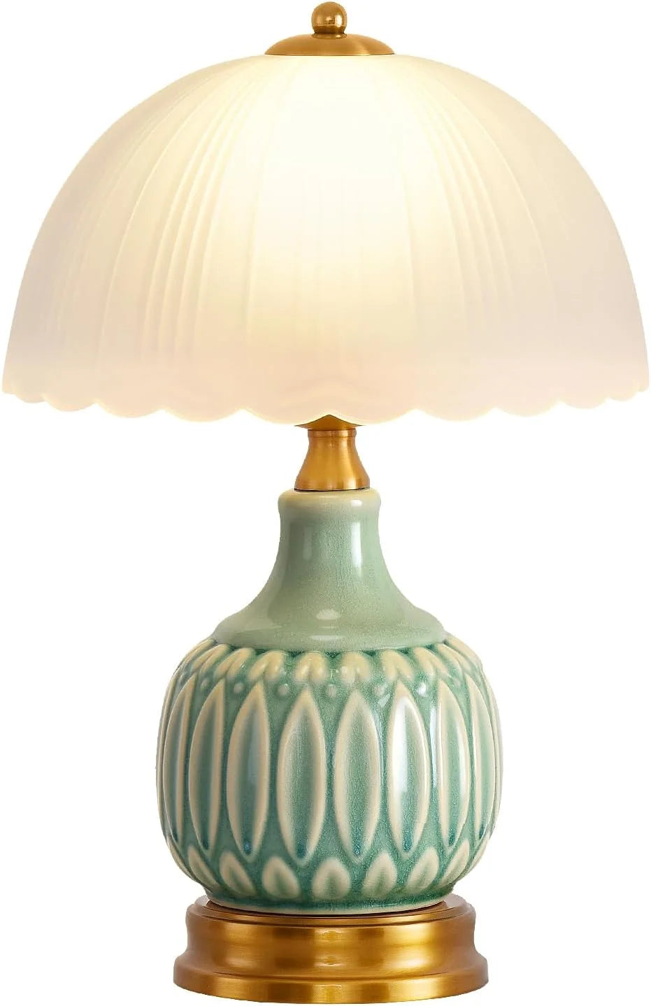 Discount WELAISA Table Lamps Ceramic Retro Lamp, 15. Modern Bedside Nightstand Traditional Lamps - Image 2