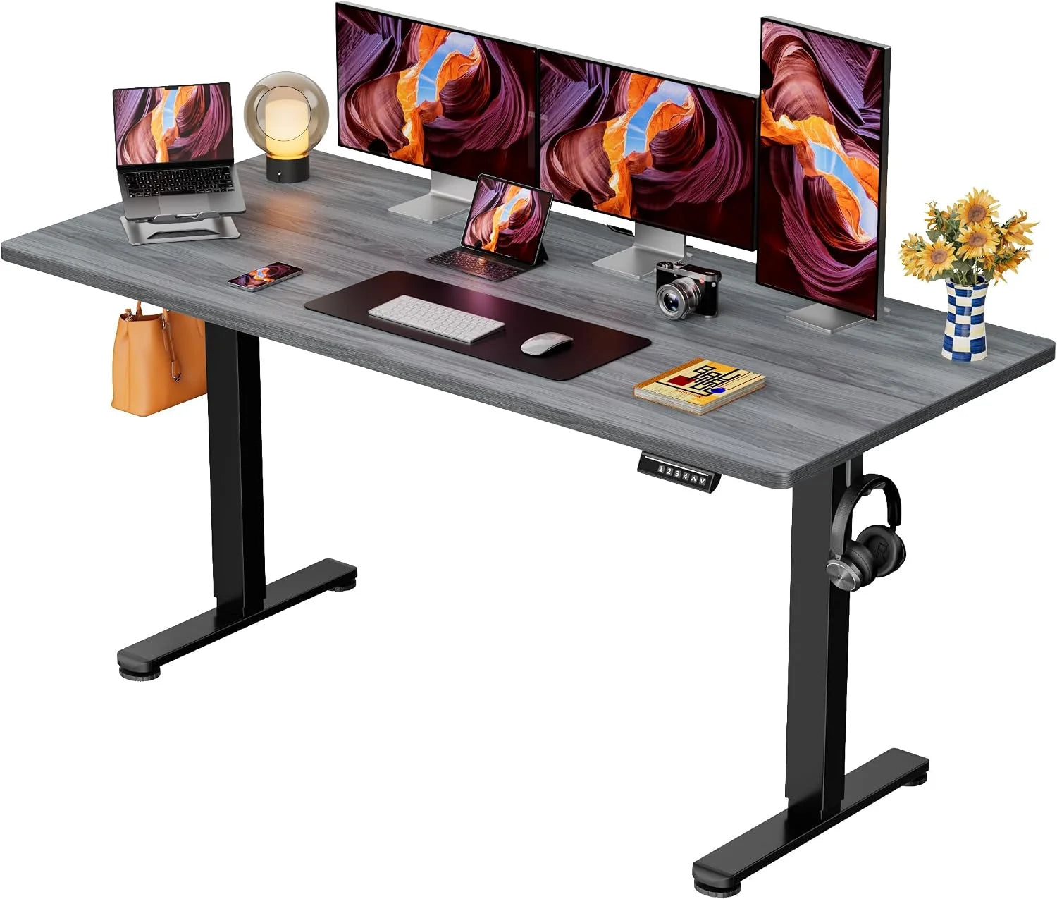 Discount Height Adjustable Electric Standing Desk, 48 x 24 Inches Sit Stand up Desk - Image 35