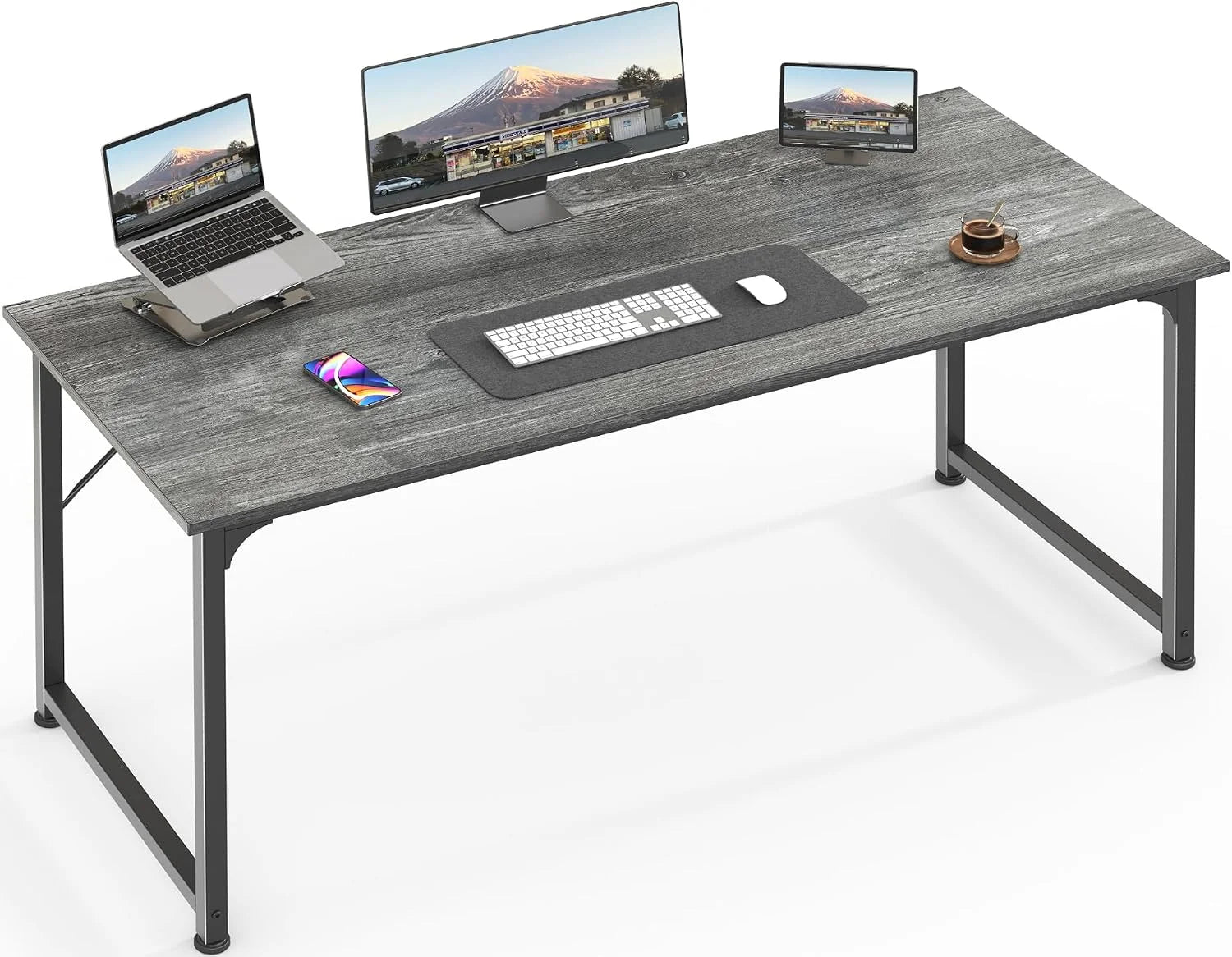 Discount Computer Desk, 55 Inch Home Office Desk - Image 27