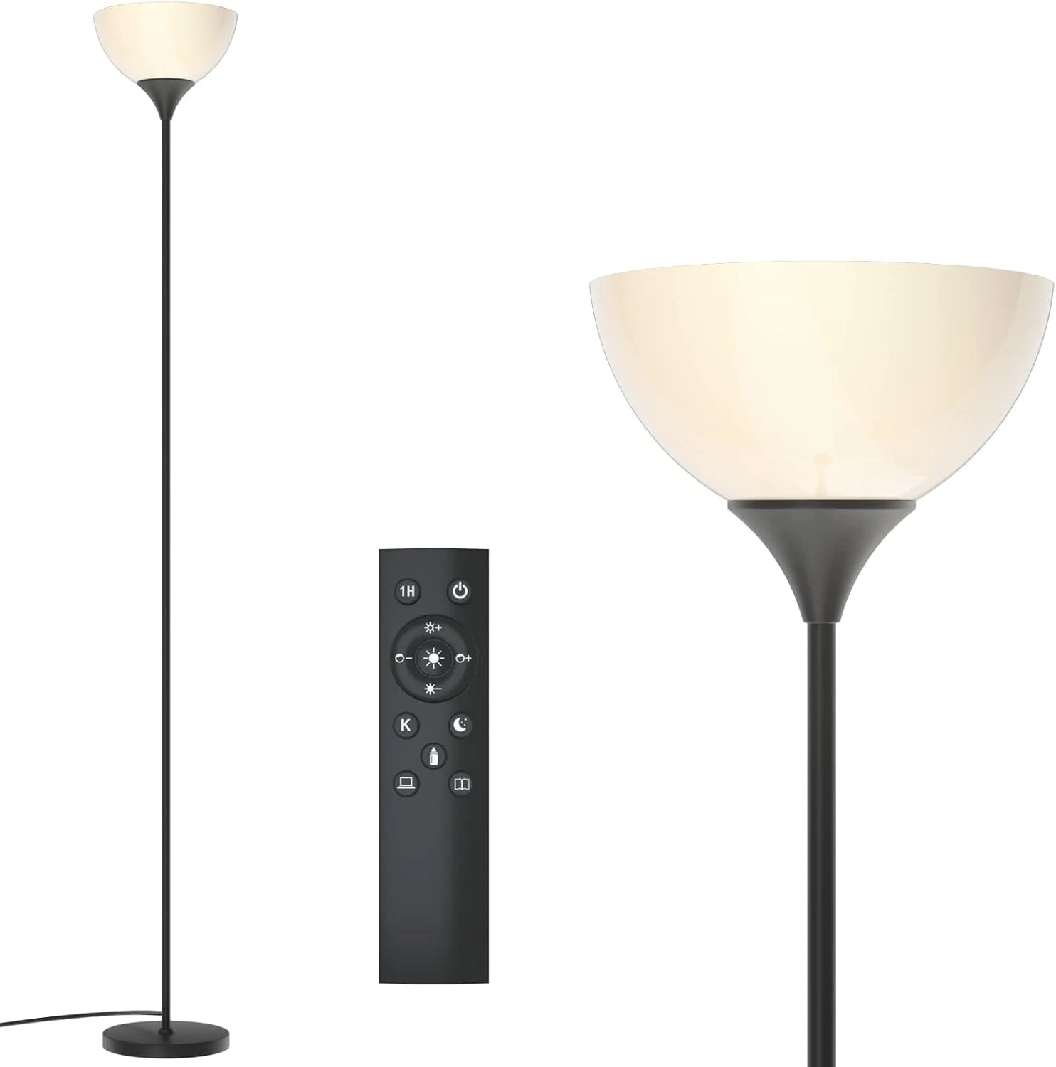 Discount PESRAE Floor Lamp, Remote Control, Bulb Included - Image 4