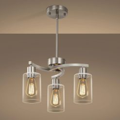Discount 6-Light Modern Farmhouse Black Chandelier, Adjustable Height Hanging Industrial Pendant Lights Kitchen Island