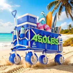 Alternative view of Discount Beach Wagon with Big Balloon Wheels for Sand, 450LB Heavy Duty