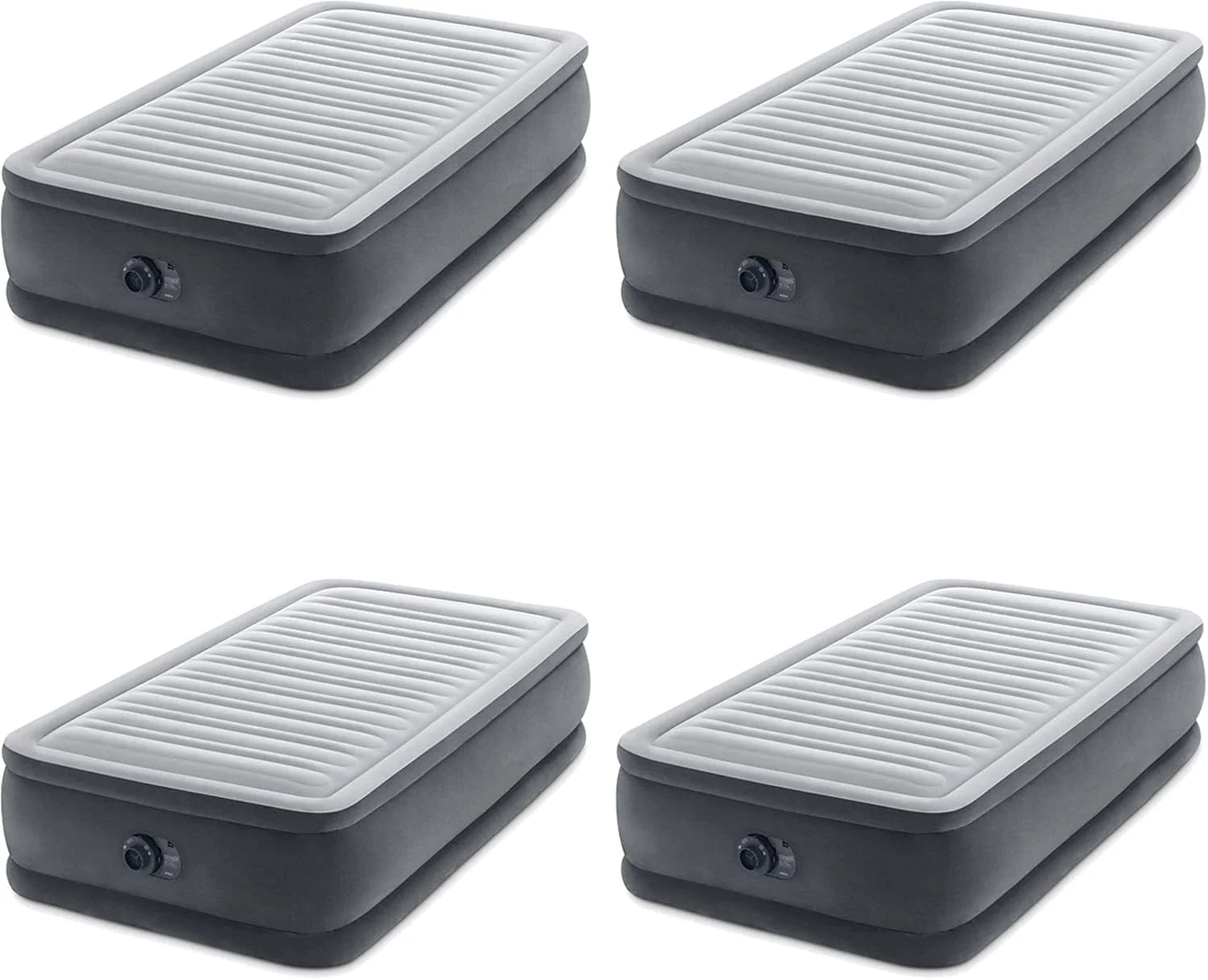 Discount 64417ED 22in Queen Dura-Beam Comfort Plush High-Rise Inflatable Air Mattress with Built in Pump for Travel