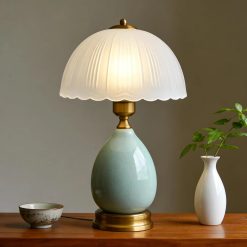Discount WELAISA Table Lamps Ceramic Retro Lamp, 15. Modern Bedside Nightstand Traditional Lamps