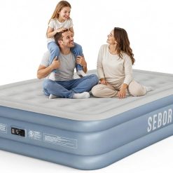 Alternative view of Discount Air Mattress Queen with Built-in Pump 18, Comfortable Self-Inflating Blow up Mattress with High-Speed Pump