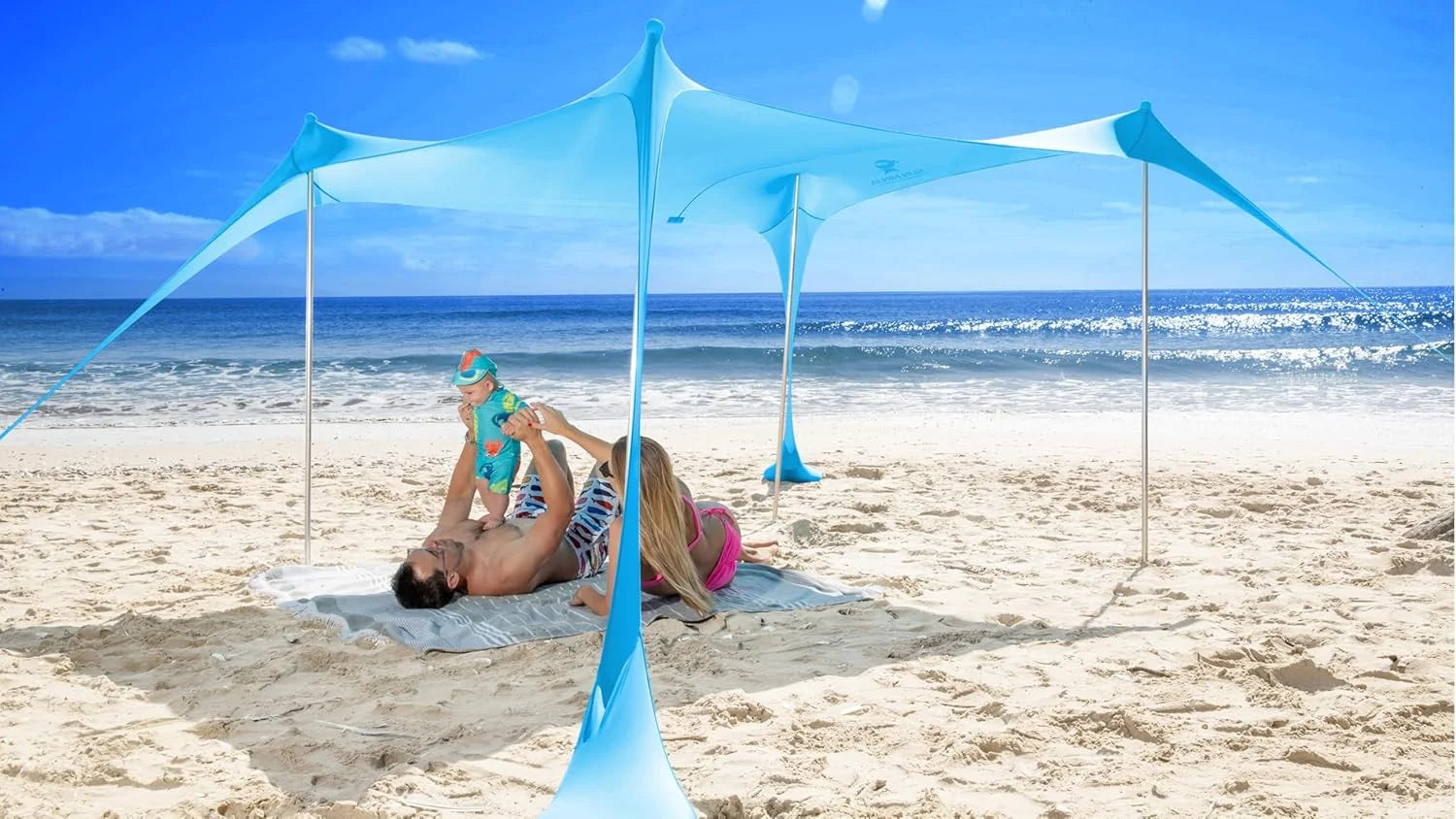 Discount Ninja Beach Tent Sun Shelter UPF50+, Easy Pop Up Beach Canopy - Image 4