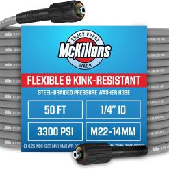 Alternative view of Discount QC Installed Pressure Washer Hose 50 ft, Flexible & Kink-resistant, Steel-Braided & Durable- 3/8 QC