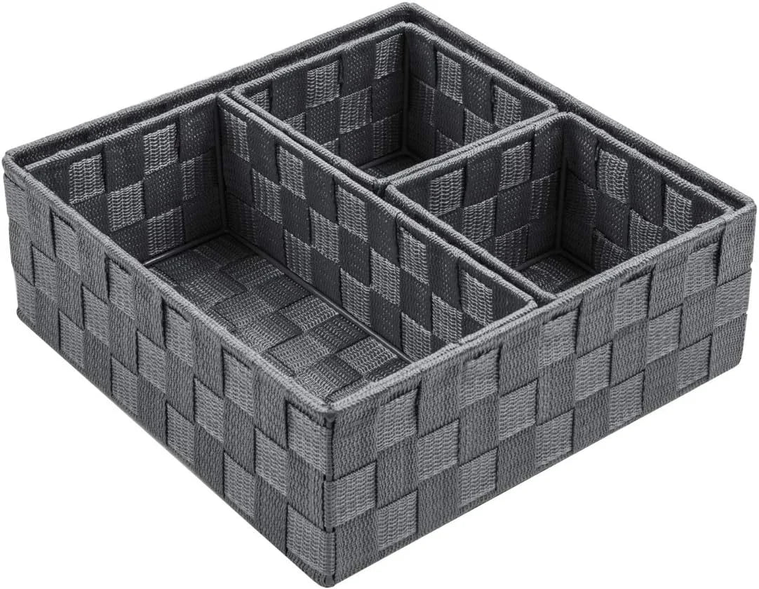 Discount Woven Storage Baskets for Organizing 6 Pack, Large&Small Storage Cube Bins Set for Bathroom, Storage Boxes - Image 20