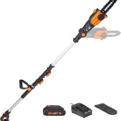 Alternative view of Discount WORX Cordless Pole Saw, 20V 8 Chainsaw, WG349.9