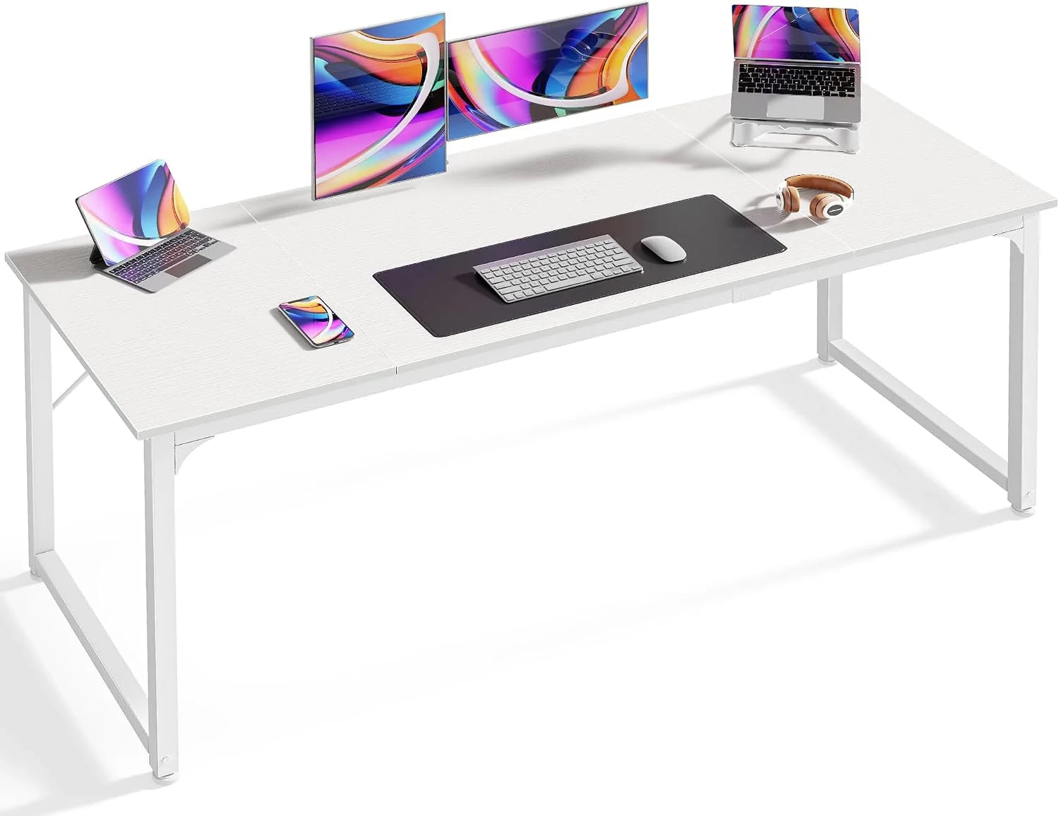 Discount Computer Desk, 55 Inch Home Office Desk - Image 7