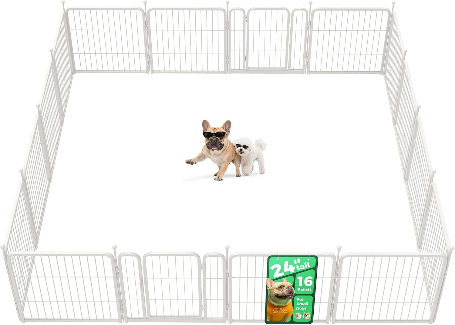 Discount Rollick Dog Playpen, Indoor, 24 H, 8 Panels - Image 7