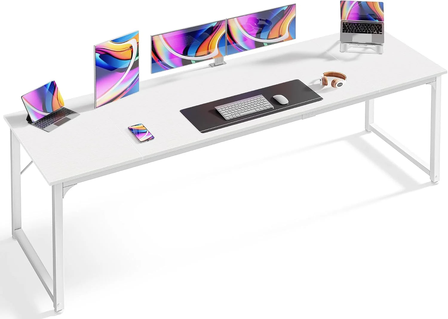 Discount Computer Desk, 55 Inch Home Office Desk - Image 8