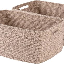 Alternative view of Discount Large Storage Basket for Organizing, Woven Rope Basket for Shelves, Closet Organizer Bins for Clothes, Blanket
