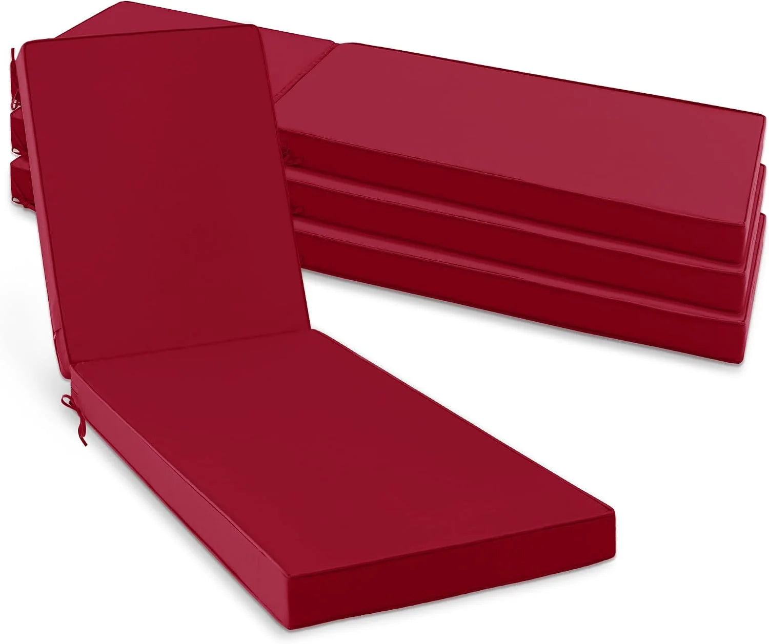 Discount Chaise Lounge Cushions Outdoor Set of 2, Waterproof and Fade Resistant Sun Lounger Replacement Cushion - Image 11