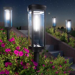 Discount BITPOTT Bright Solar Pathway Lights Outdoor, 8 Pack Solar Powered Garden Lights Waterproof IP65