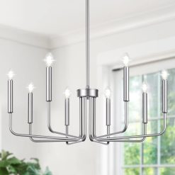 Alternative view of Discount 6-Light Farmhouse Chandelier for Dining Room Lighting Fixtures Hanging