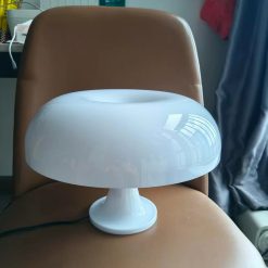 Alternative view of Discount Anykonio Orange Mushroom Lamp, Bulb Included, Mid Century Modern Table Lamp for Bedroom