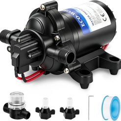 Alternative view of Discount 33-Series Industrial Water Pressure Pump 110V AC 4.0GPM 50PSI RV Fresh Water Diaphragm Pump include Garden