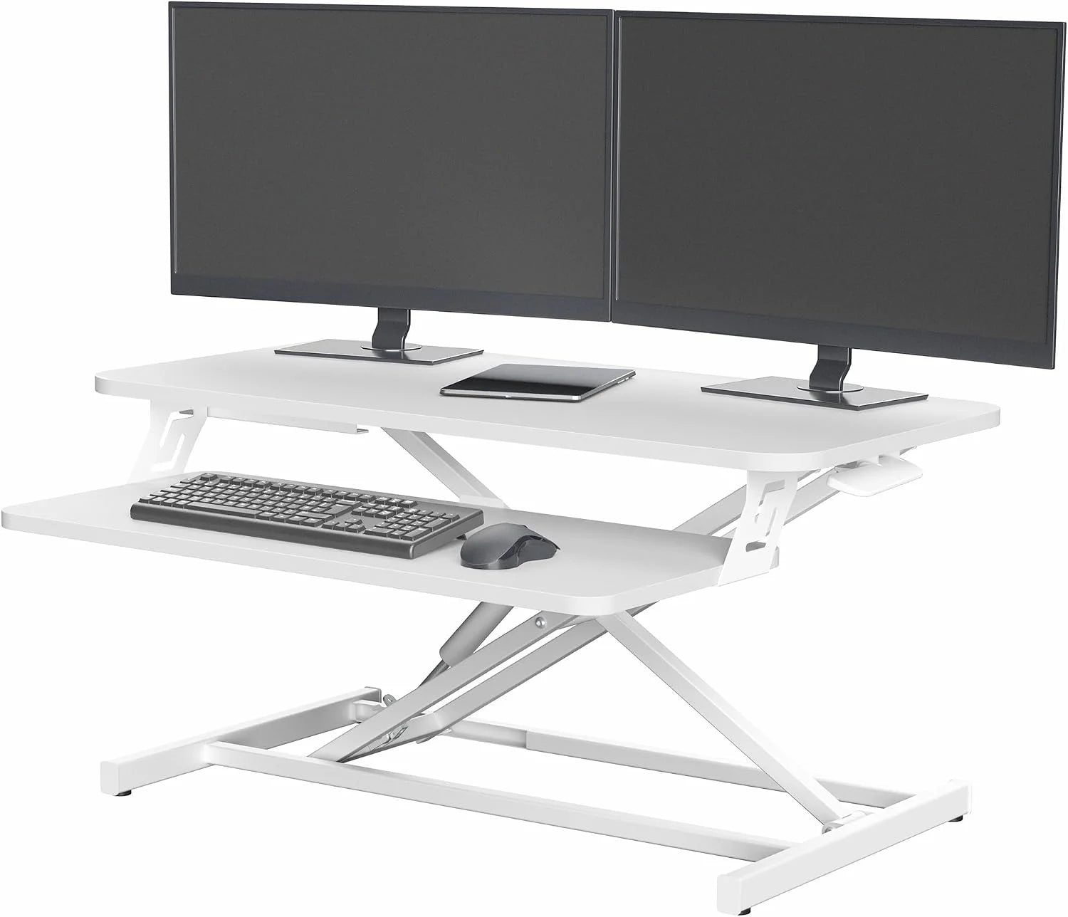 Discount VIVO Black 32 inch Stand Up Desk Riser, DESK-V000S, Height Adjustable - Image 3