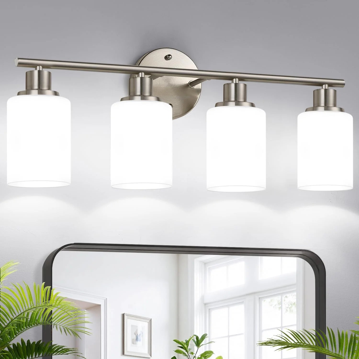 Discount Zarbitta 3-Light Bathroom Light Fixtures, 17.23 Black Modern Vanity Lights with Clear Glass Shade - Image 21