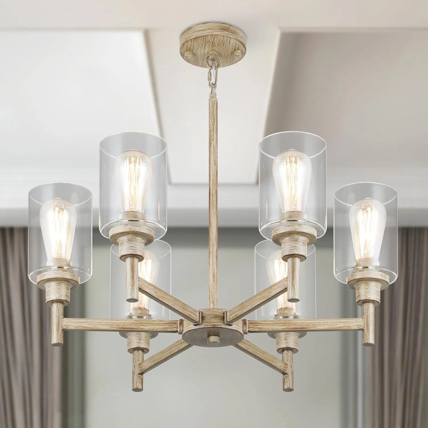 Discount Chandelier, 6 Light - Image 4