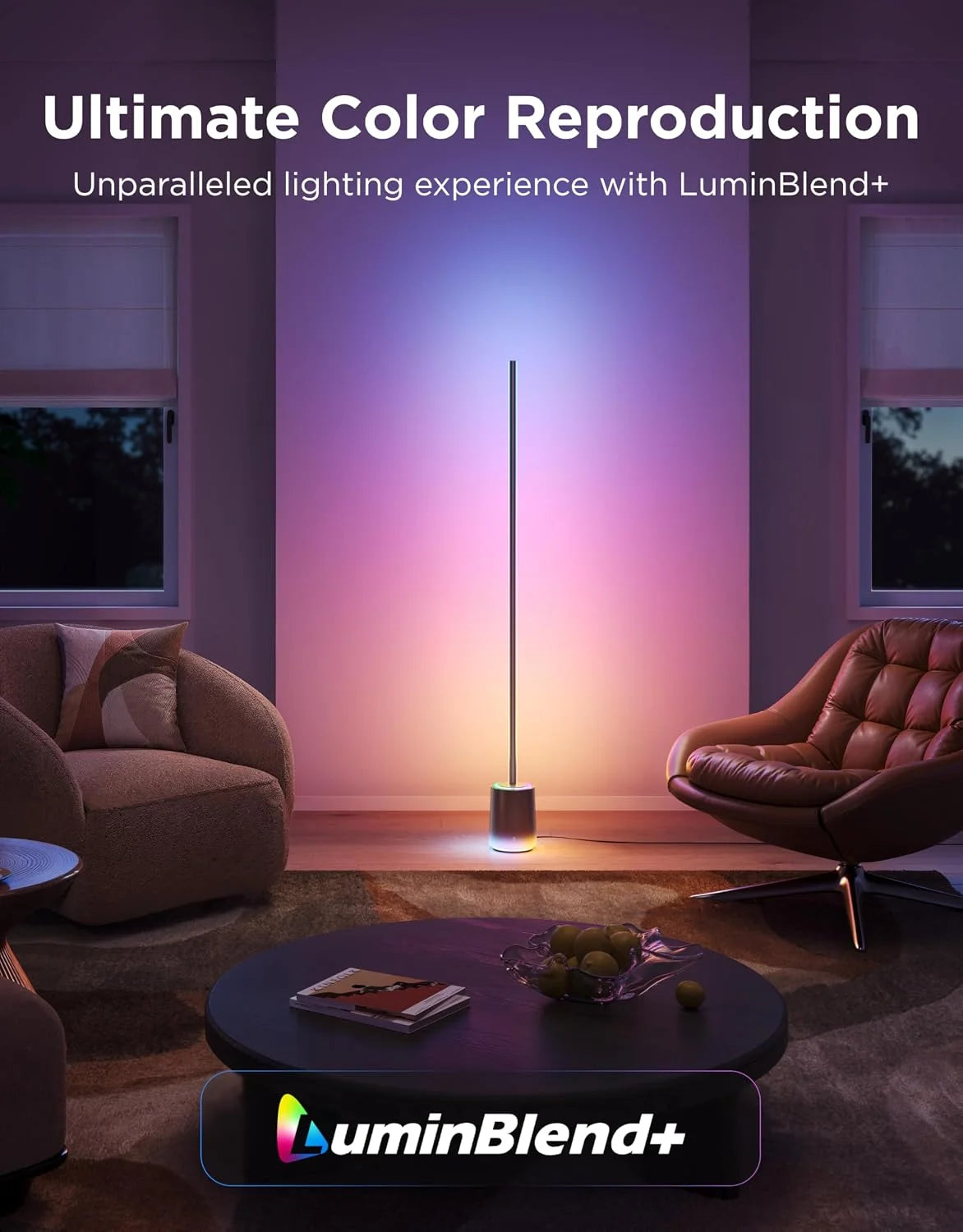 Discount Floor Lamp 3 with Luminblend+ Technology, 2100lm, 1000K-10000K Modern Floor Lamp for Living Room - Image 2