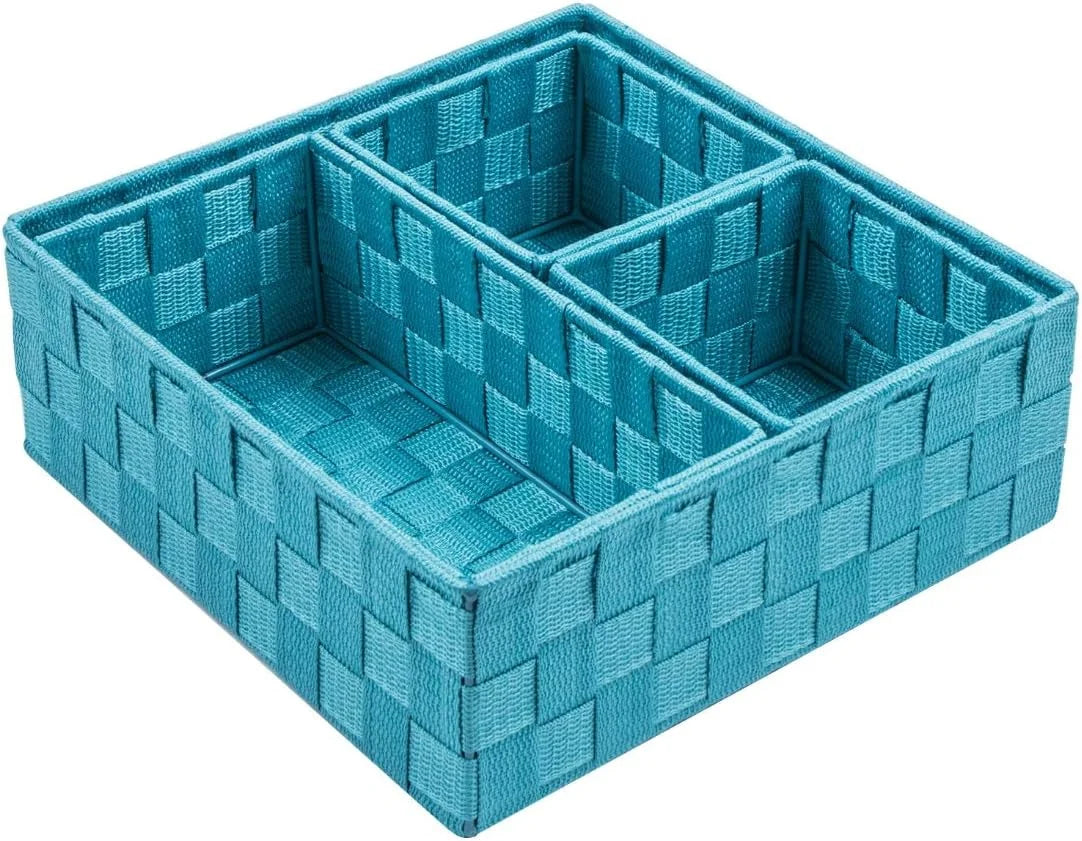 Discount Woven Storage Baskets for Organizing 6 Pack, Large&Small Storage Cube Bins Set for Bathroom, Storage Boxes - Image 5