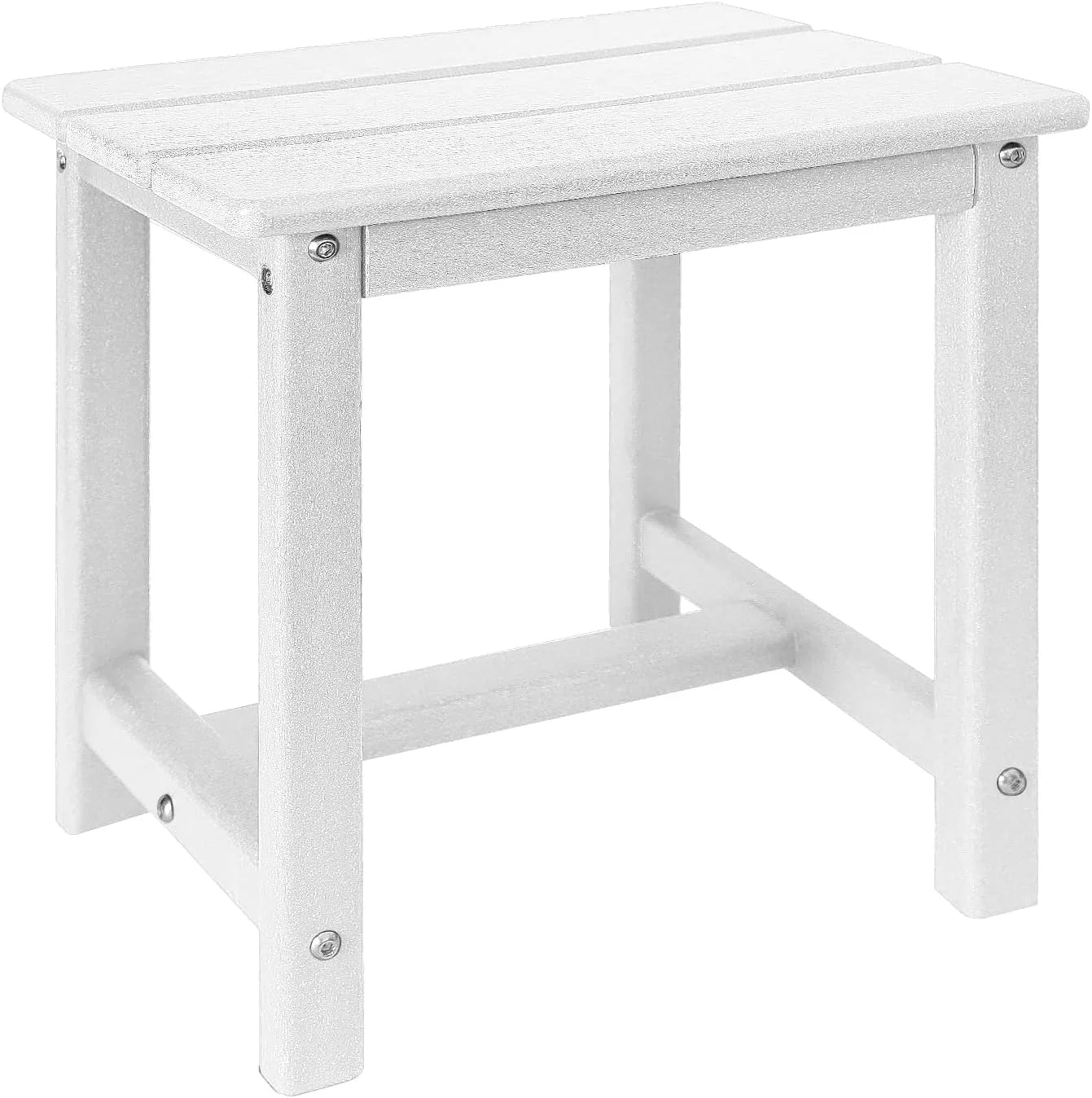 Discount Adirondack Square Outdoor Side Table,2-Tier Storage Patio Side Table - Image 9