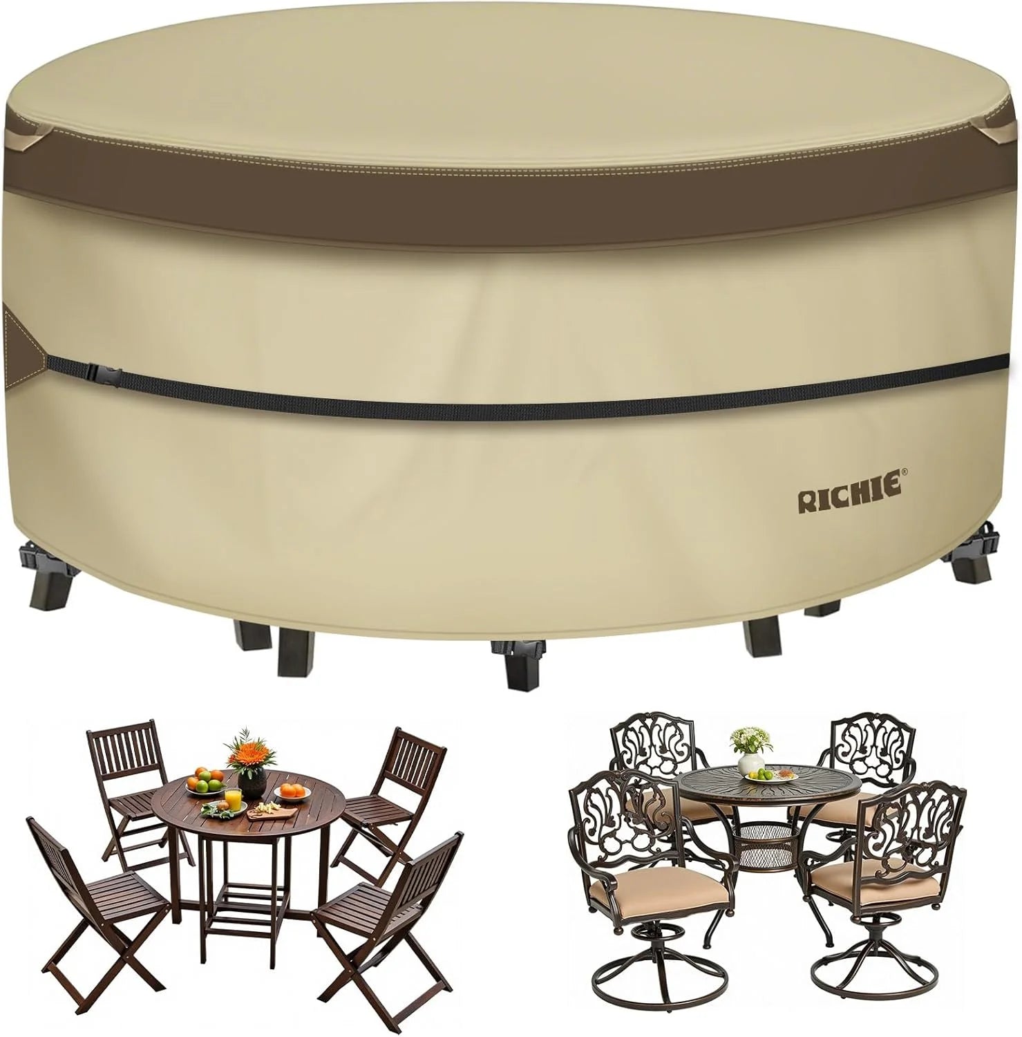 Discount Round Patio Furniture Cover Waterproof - Image 2