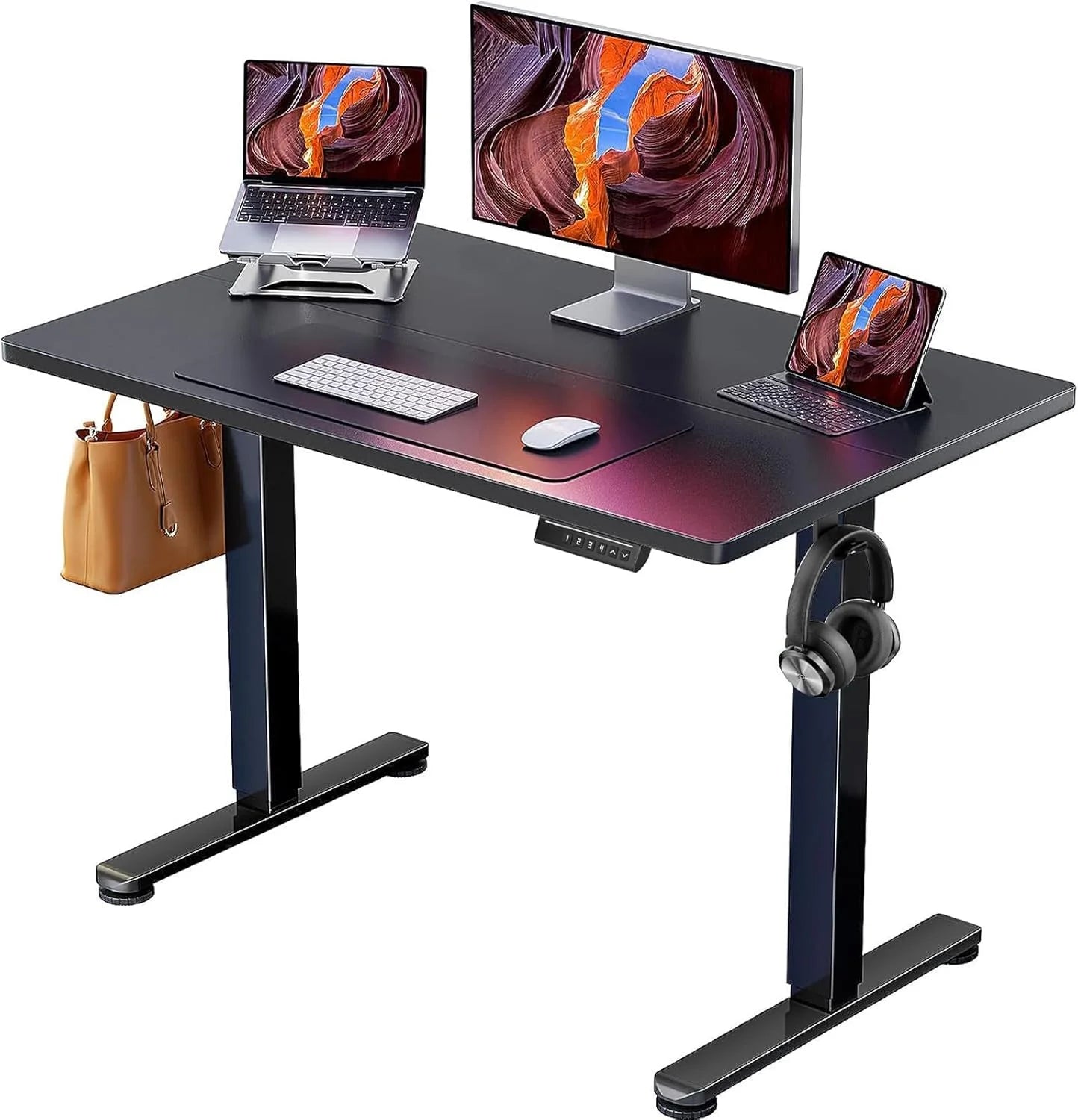 Discount Height Adjustable Electric Standing Desk, 48 x 24 Inches Sit Stand up Desk - Image 40