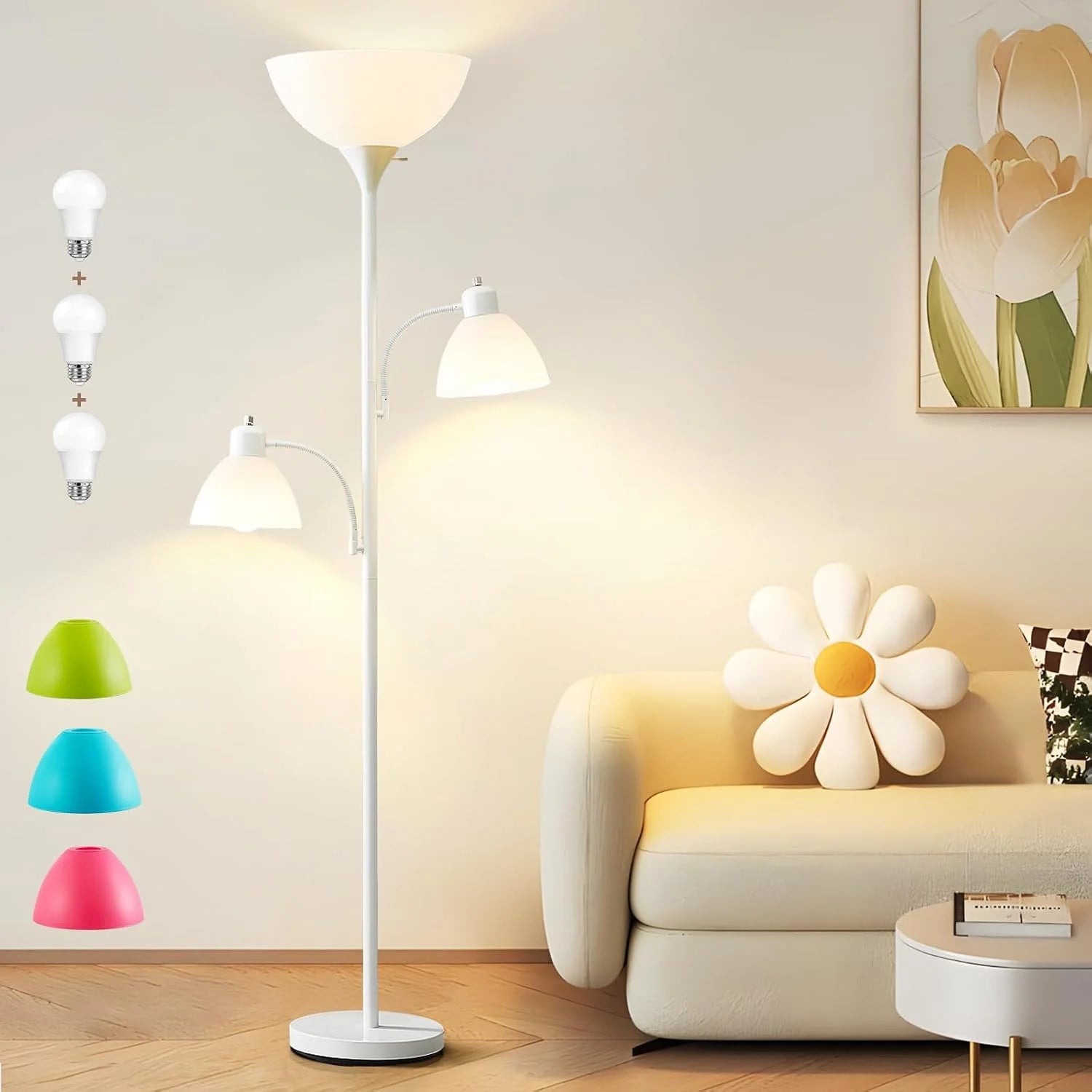 Discount Luvkczc Floor Lamp, Bulb Included, Industrial Lamps for Living Room - Image 4