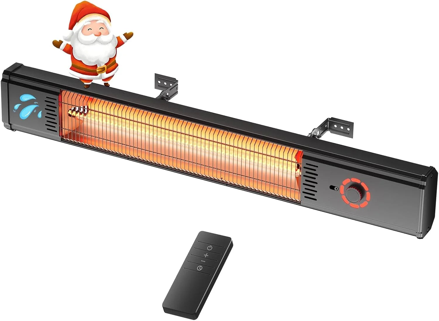 Discount Outdoor Heater for Patio 1500W, 8H Timer, Waterproof, Infrared Electric Wall-Mounted Patio Heater