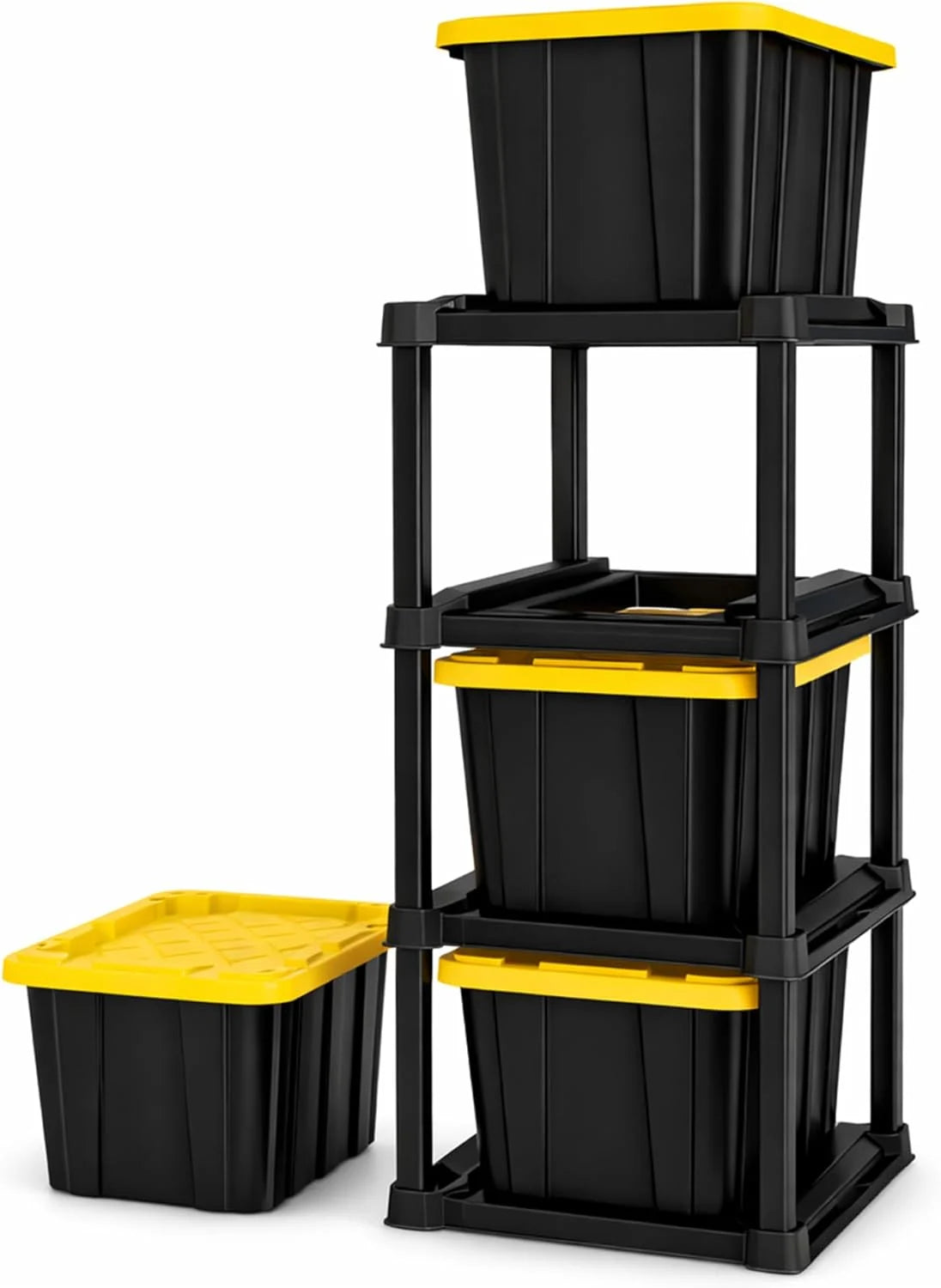 Discount Sterilite 4-Pack 27 Gallon Industrial Storage Tote, Heavy-Duty Plastic Bins - Image 3