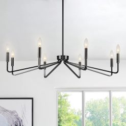 Discount ACANER 6-Light Brushed Gold Farmhouse Chandelier for Dining Room