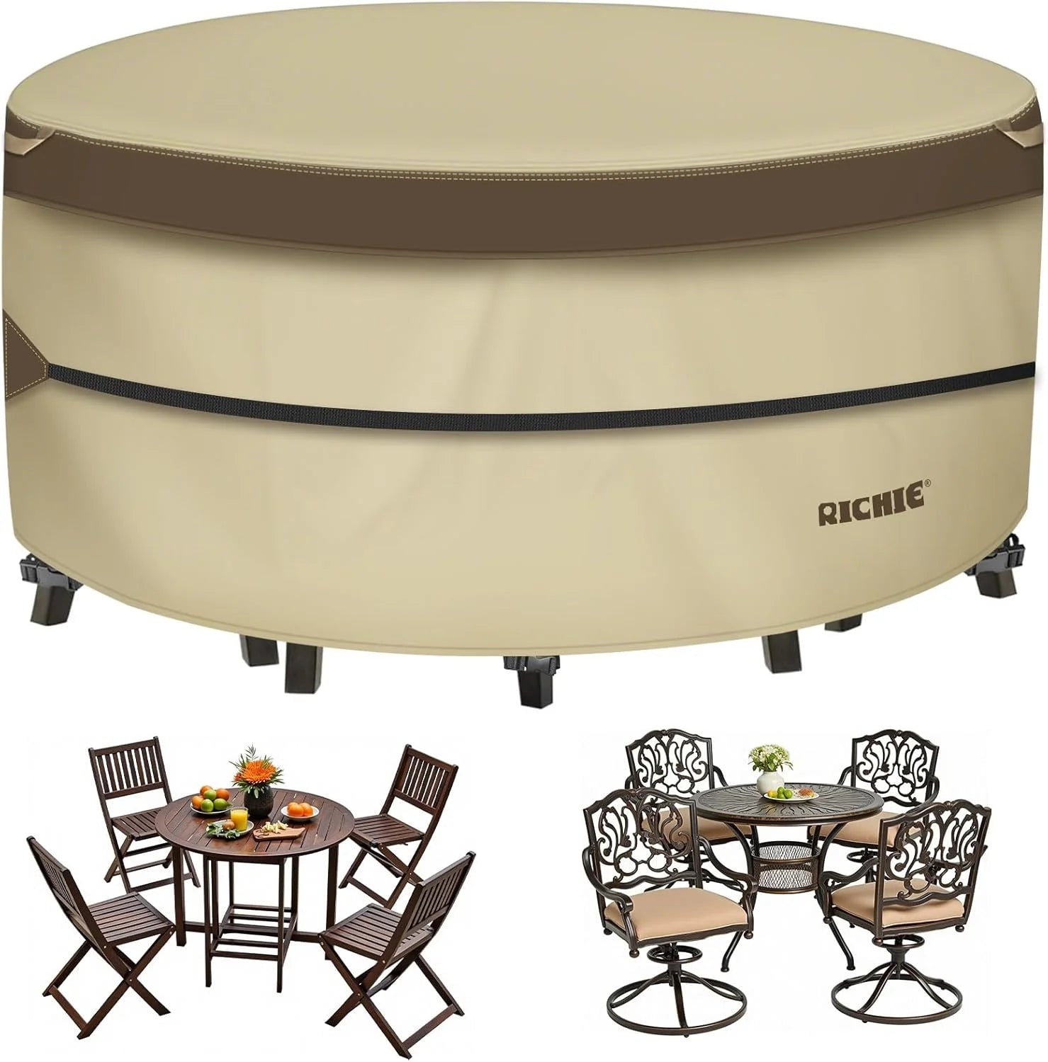 Discount Round Patio Furniture Cover Waterproof - Image 3