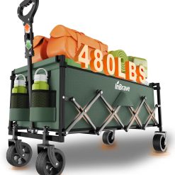 Alternative view of Discount InBrave 34 Extra Long Collapsible Wagon Cart, 360LBS Capacity, Black