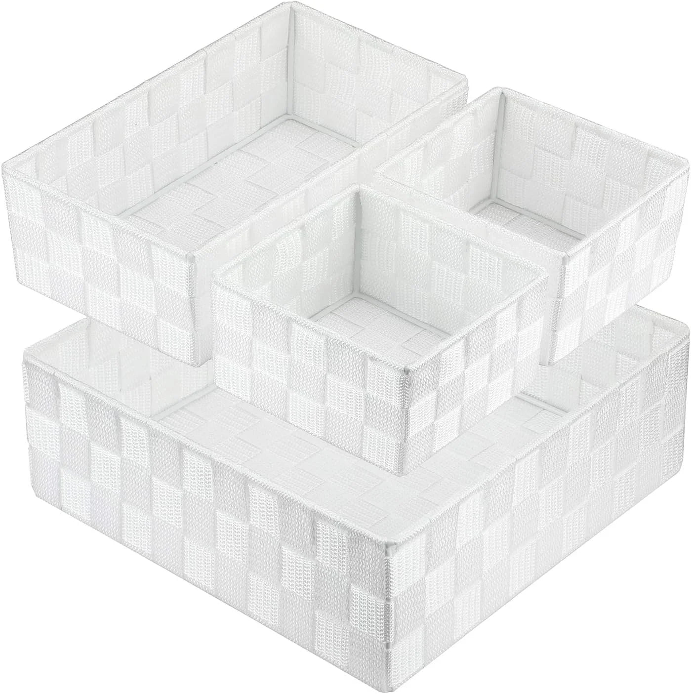 Discount Woven Storage Baskets for Organizing 6 Pack, Large&Small Storage Cube Bins Set for Bathroom, Storage Boxes - Image 14