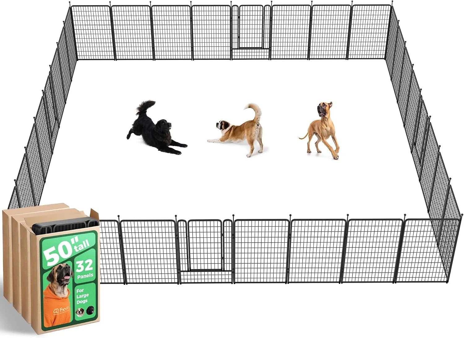Discount Rollick Dog Playpen, Indoor, 24 H, 8 Panels - Image 13