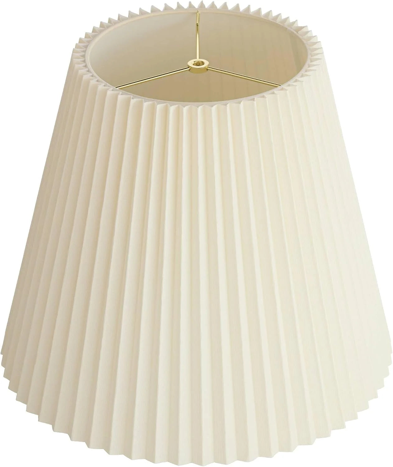 Discount 10 Top x 17 Bottom x 14 1/2 High x 14 3/4 Slant Lamp Shade (Pre-Assembled) Replacement Large Ivory White Bell Round - Image 9