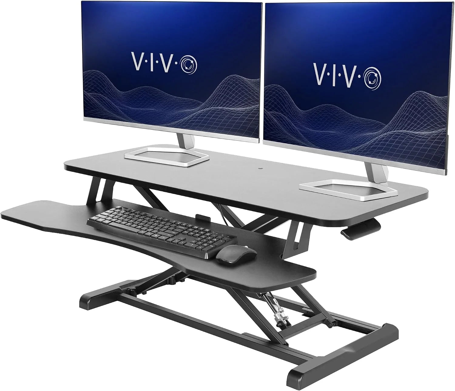 Discount 32 inch Desk Converter, K Series, Height Adjustable Sit to Stand Riser, DESK-V000K - Image 16