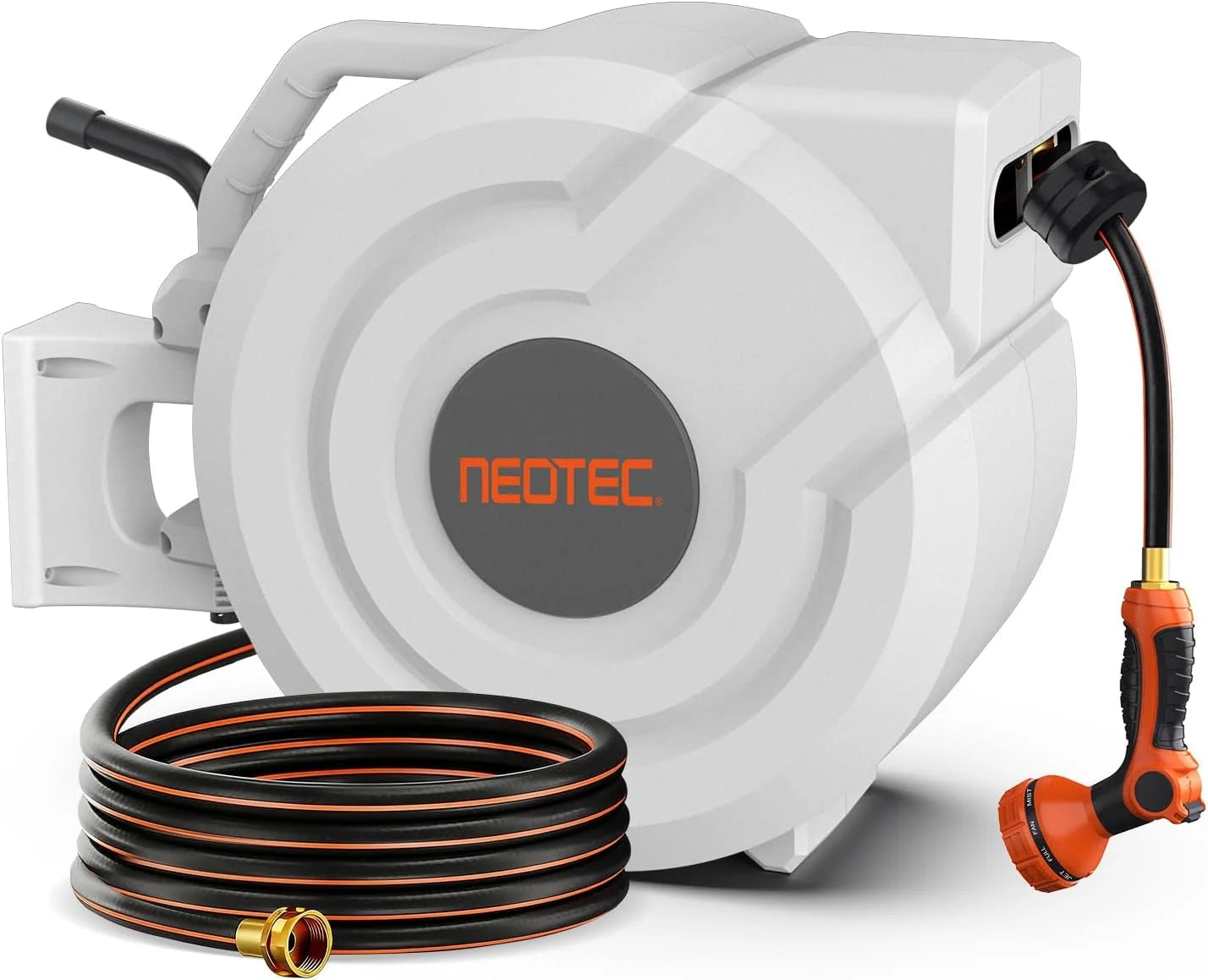 Discount 5/8 in 100ft Retractable Garden Hose Reel with Any-Length Lock Slow Auto Rewind Heavy Duty Water Hose Reel - Image 3