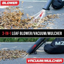 Discount 3-in-1 Electric Leaf Blower Vacuum Mulcher, Corded