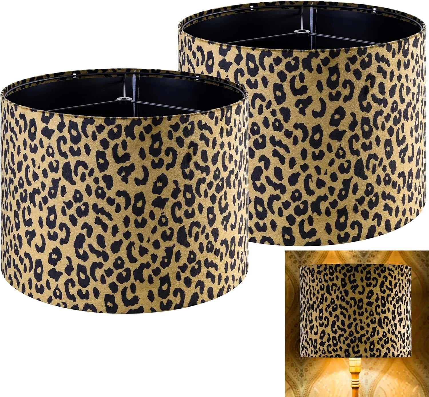 Discount GO&SO 13 Drum Boho Lamp Shades Set of 2 Medium, 0.41 Spider Farmhouse Lamp Shade for Small Floor Lamp - Image 15