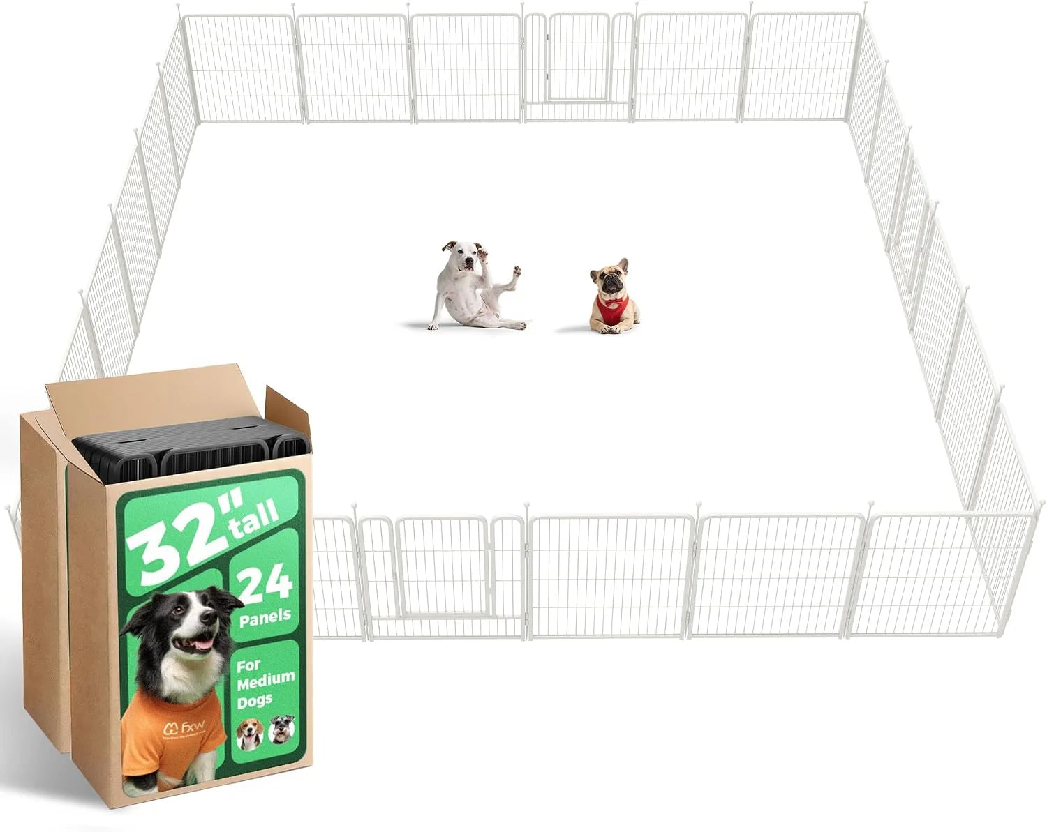 Discount Rollick Dog Playpen, Indoor, 24 H, 8 Panels - Image 22