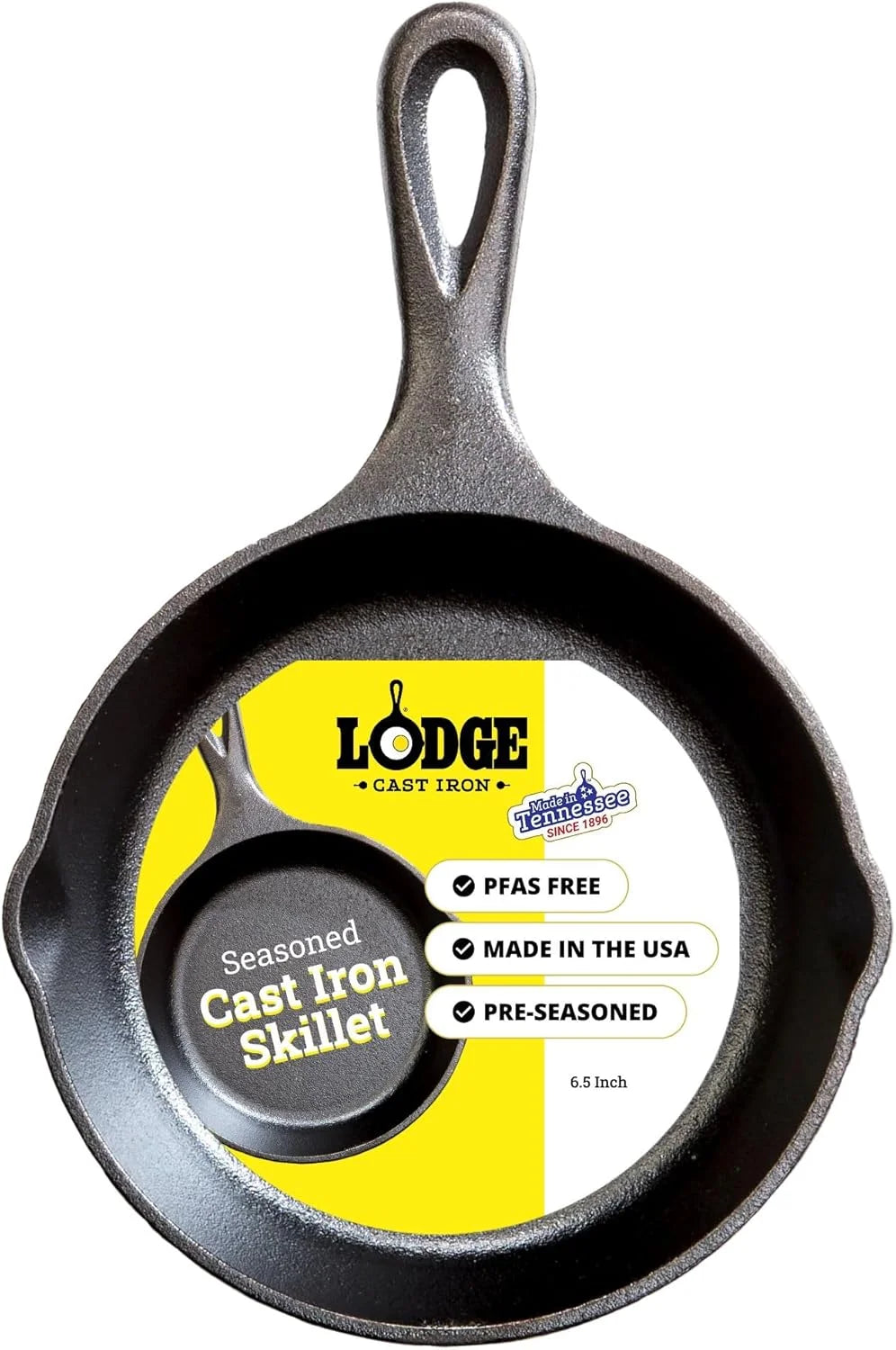 Discount Seasoned Cast Iron Skillet Set 8, 10.25 & 12 Inches - Image 13