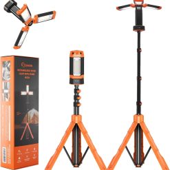 Discount Portable Camping Light with Stand 12000mAh 73.2 Rechargeable Work Light 3200 Lumen Camp Lanterns with Bag