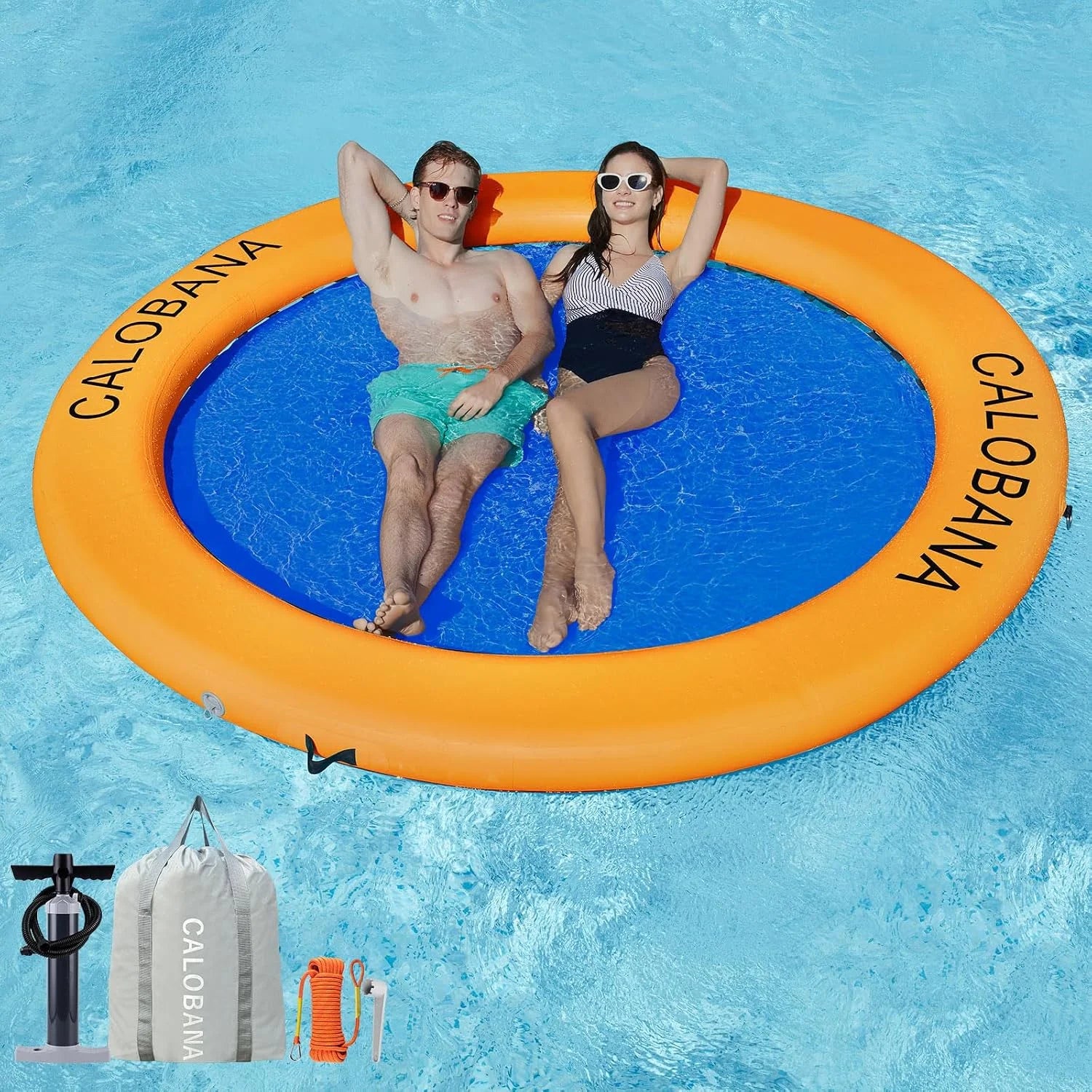 Discount Inflatable Water Hammock for Adults Lake Party Multi Person - Image 3